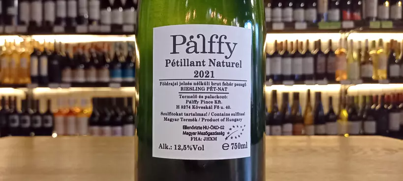Pálffy Szőlőbirtok és Pince: Rajnai Rizling Pétillant Naturel 2021 című cikk borítóképe
