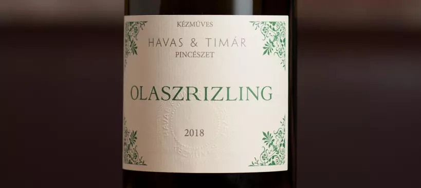 Havas és Timár Pincészet: Olaszrizling 2018 című cikk borítóképe