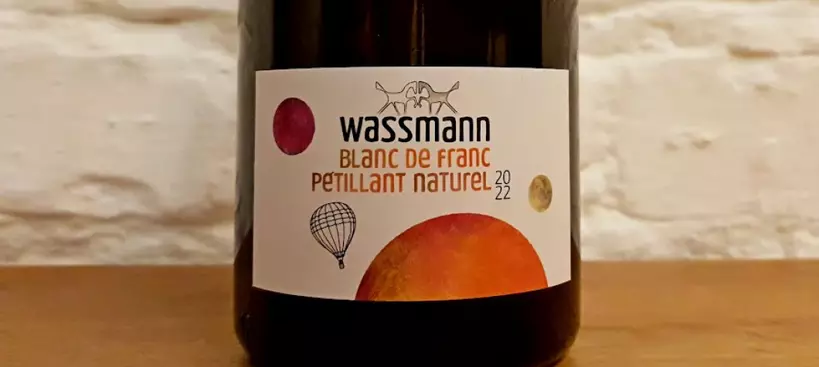 Wassmann Bormanufaktúra: Blanc de Franc 2022 PétNat című cikk borítóképe