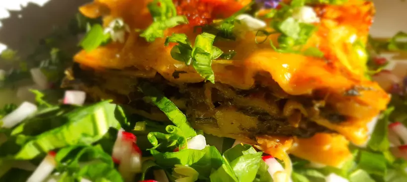 Medvehagymás-padlizsános lasagne című cikk borítóképe