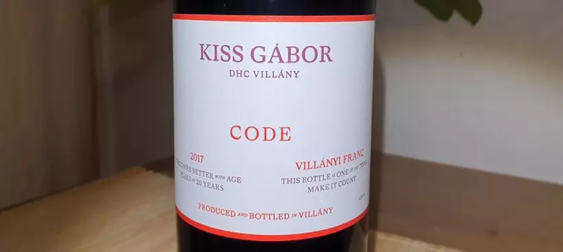 Kiss Gábor Pincészete: Code 2017 című cikk borítóképe